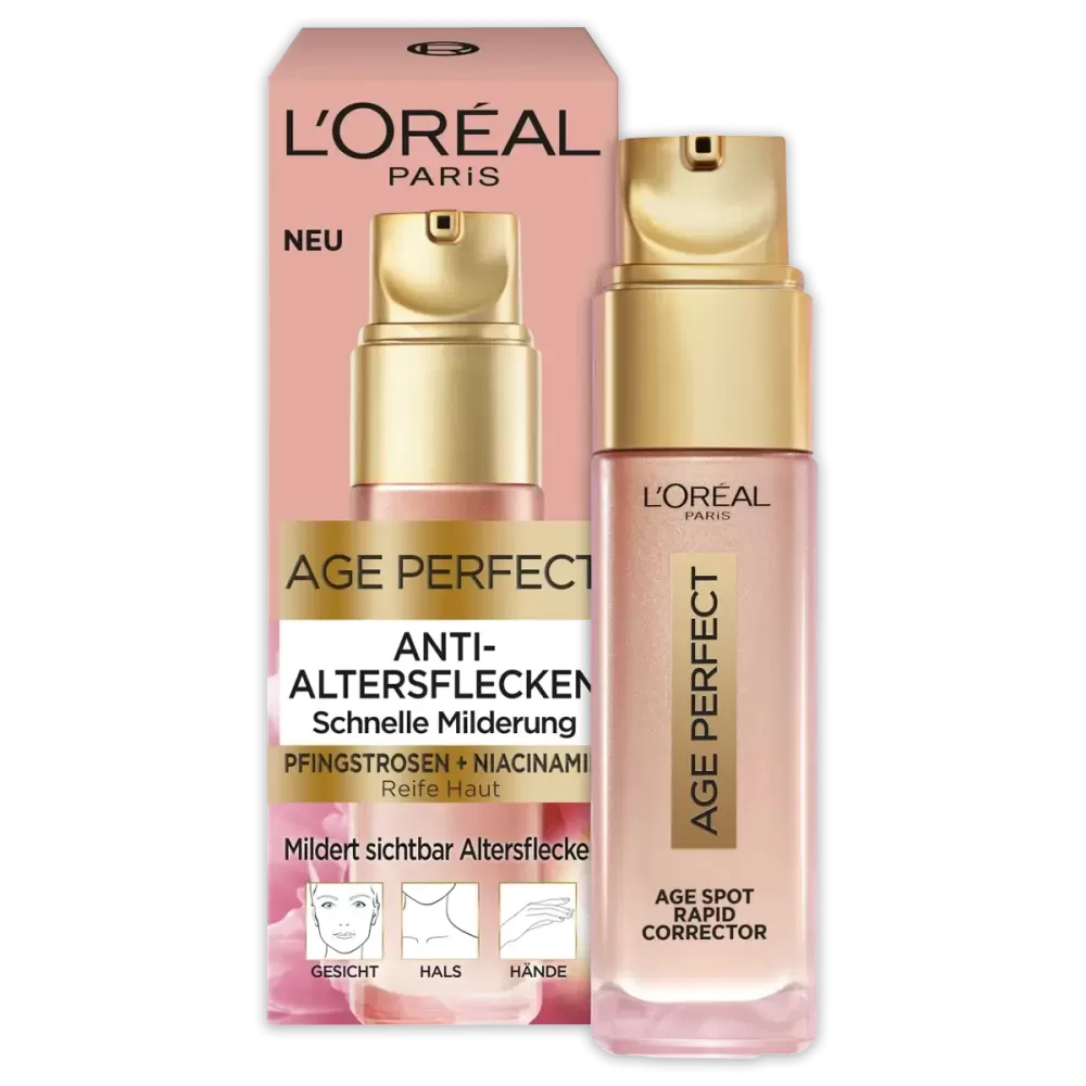 L'ORÉAL PARiS Age Perfect Serum 30 ml – Anti-Ouderdomsvlekken, Hydraterend Gezichtsserum voor Jeugdige Teint & Vermindering van Fijne Lijntjes