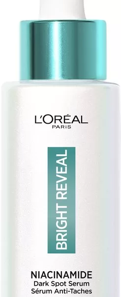 L'Oréal Paris Bright Reveal Niacinamide Serum - 30 ml | Vermindert pigmentvlekken, stralende huid, dermatologisch getest, geschikt voor alle huidtypes