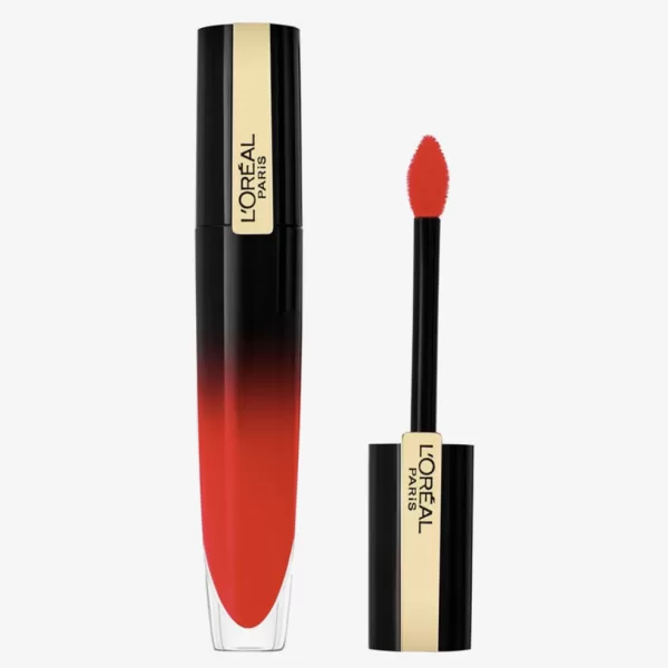 L'Oréal Paris Brilliant Signature Lippenstift 311 Be Brilliant - Rood, 6,40 ml, Glanzende Afwerking, Langdurig, Vrouwelijke Make-up