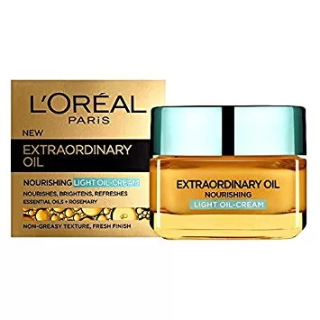 L'Oreal Paris Extraordinary Oil Cream 50ml - Ultralight Dagcrème voor Normale tot Gemengde Huid, 30+ - Verfrissend & Voedend