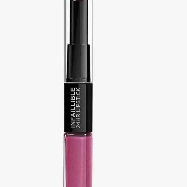 L'Oréal Paris Infallible 24H Lippenstift Nr. 121 Flawless Fuchsia - langanhaltende Farbe, hydratisierend, 24 Stunden Halt