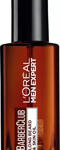 L’Oréal Paris Men Expert BarberClub Long Beard & Skin Oil 30ml – Verzorging voor Baard & Huid, Zacht & Ontward, met Cederhoutolie