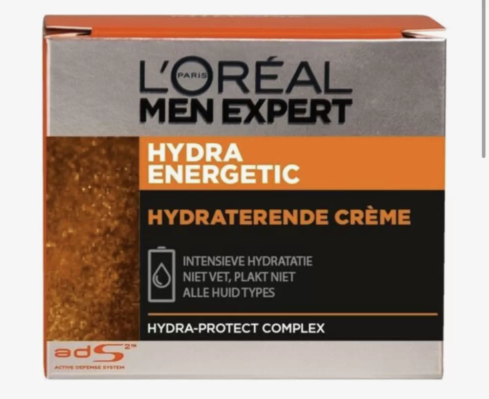 L'Oréal Paris Men Expert Hydra Intensive Dagcrème - 50ml | Hydratatie, Voeding, Bescherming voor Droge Huid | Verzorging voor Mannen