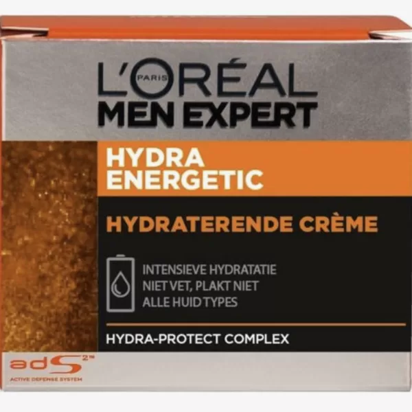 L'Oréal Paris Men Expert Hydra Intensive Dagcrème - 50ml | Hydratatie, Voeding, Bescherming voor Droge Huid | Verzorging voor Mannen