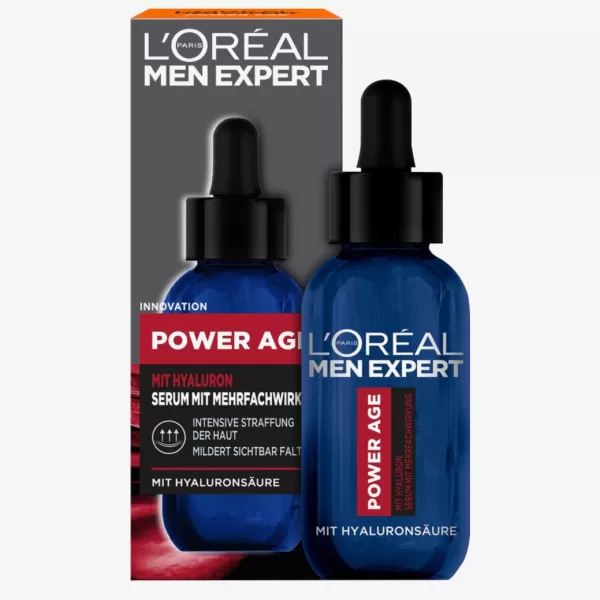 L'ORÉAL PARIS MEN EXPERT Serum Power Age 30 ml - Anti-Aging Gesichtsserum für Männer, Hautpflege, revitalisierend, jugendliche Ausstrahlung