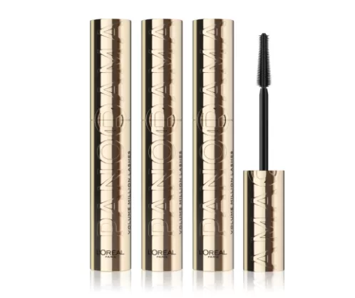 L'Oréal Paris Panorama Mascara Black – Volumemascara voor gevoelige ogen, 3x8ml, Lengte & Separatie, Oogheelkundig Getest, Zwart