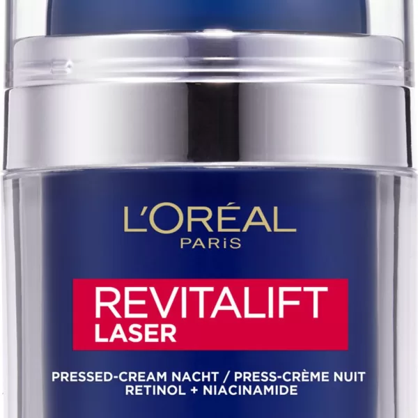 L’Oréal Paris Revitalift Laser Nachtcrème - 50ml mit Retinol & Niacinamide, vermindert rimpels, egaliseert teint, hygiënische pompverpakking