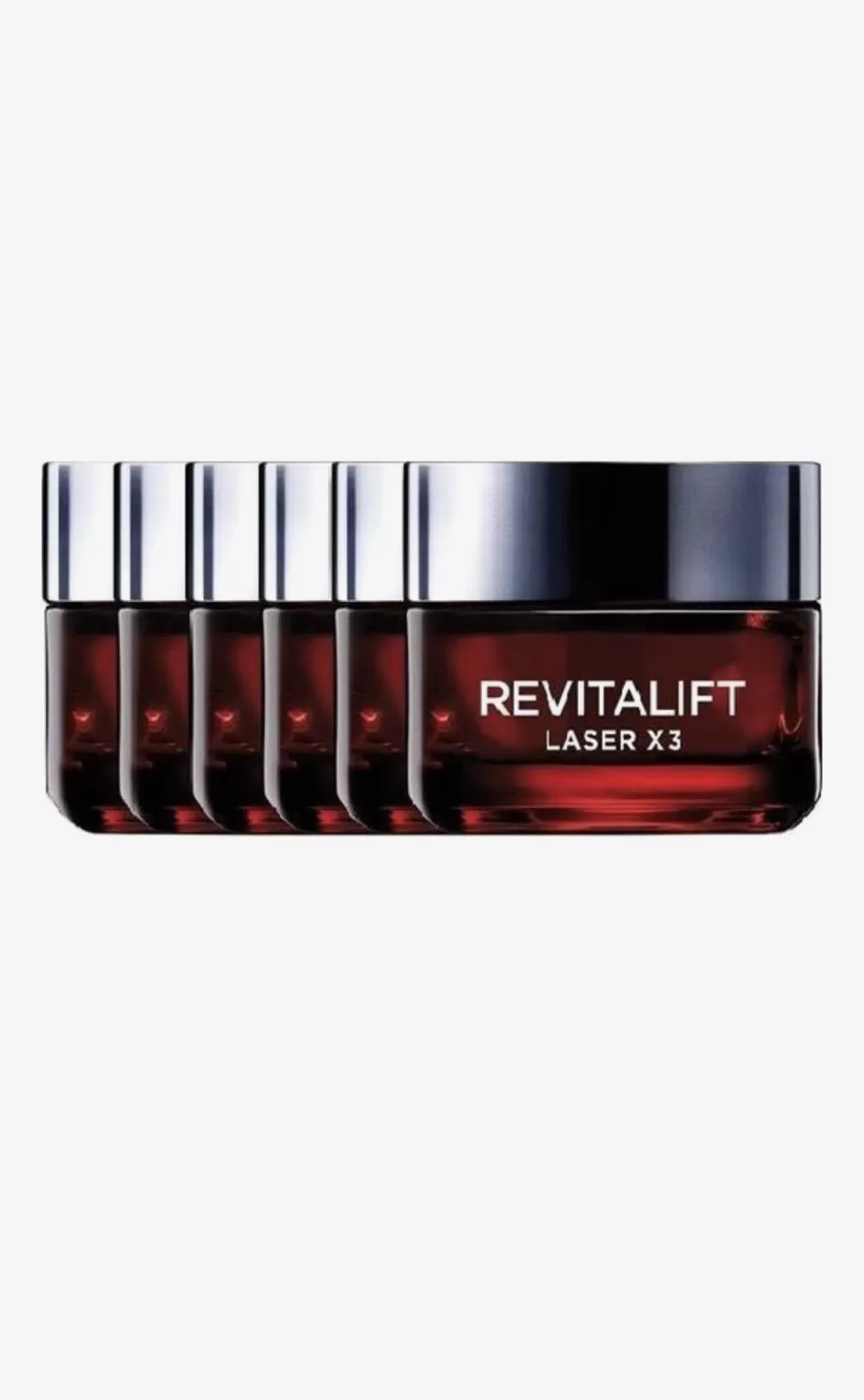 L’Oréal Paris Revitalift Laser X3 Anti-Rimpel Dagcrème - 6x50ml - Hydrateert, corrigeert rimpels, verstevigt en herstelt huid voor een jeugdige uitstraling.