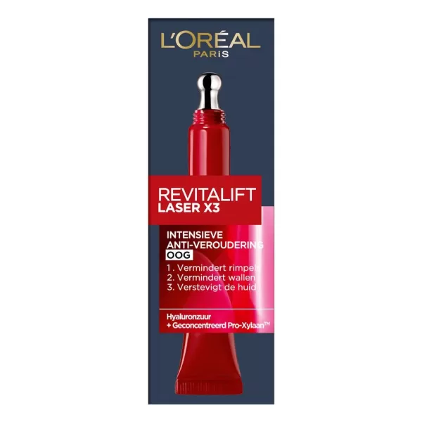 L'Oréal Paris Revitalift Laser X3 Anti-Rimpel Serum (2 stuks) - Vermindert rimpels, versterkt huid, met hyaluronzuur en pro-xylaan