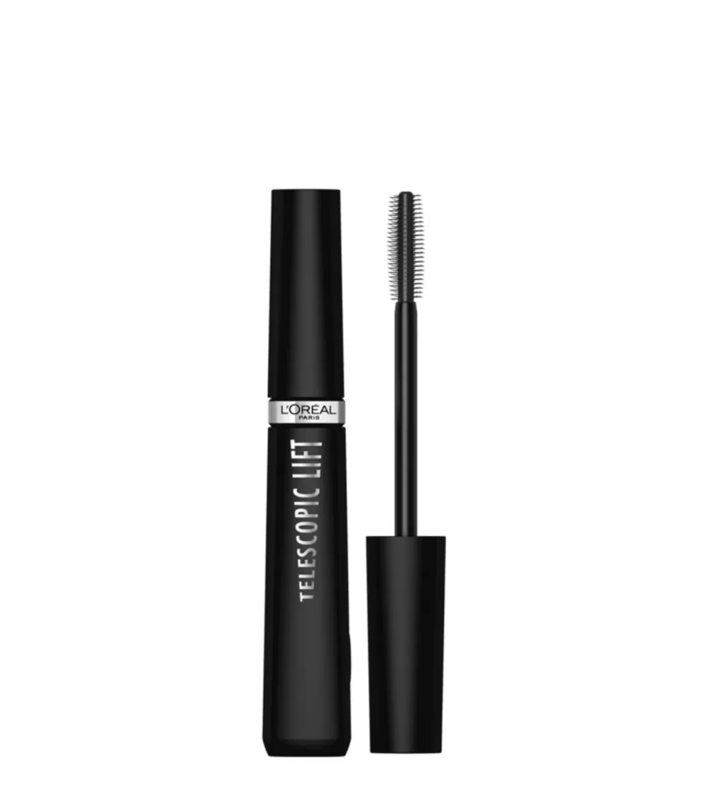 L’Oréal Paris Telescopic Lift Mascara - Zwart, Volumen & Lengte, Waterproof, Langdurige Wimpers, Perfecte Definities, Make-up Essentiële.