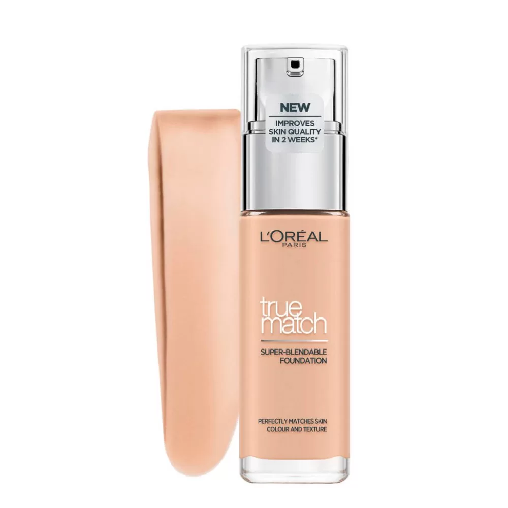 L’Oréal Paris True Match Foundation 1.5.N Linen – Perfecte Match voor een Egale Huid zonder Maskereffect, 30ml