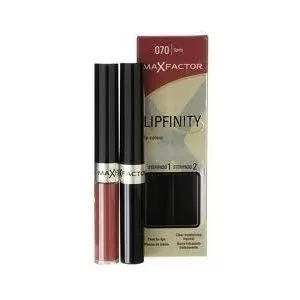 Max Factor Lipfinity 24H Lippenstift 070 Spicy - Ultra langanhaltend, glänzende Finish, 12 Stunden Haltbarkeit, feuchtigkeitsspendend