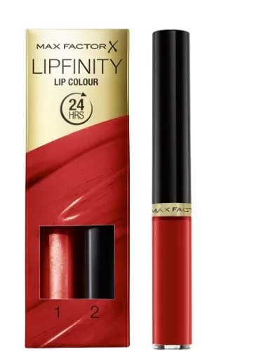 Max Factor Lipfinity 24H Lippenstift 110 Passionate - Ultra langanhaltend, lebendige Farben, glanzende Finish, 12 Stunden Haltbarkeit.