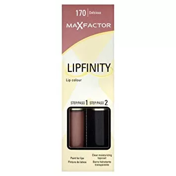 Max Factor Lipfinity 24H Lippenstift 170 Delicious - Ultra langanhaltend, feuchtigkeitsspendend, glossy Finish, 12 Stunden perfekte Farbe