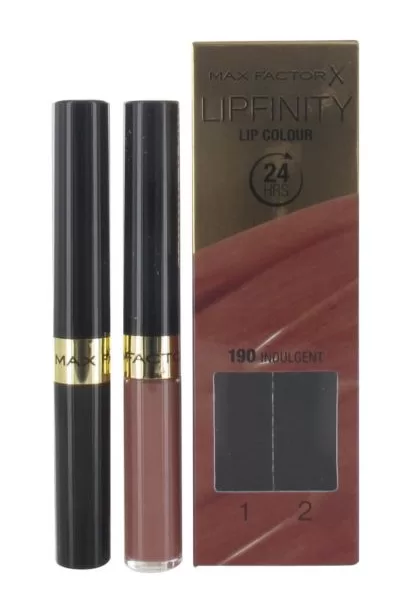 Max Factor Lipfinity 24H Lippenstift 190 Indulgent - Ultra langanhaltend, feuchtigkeitsspendend, Glanzfinish, 12 Stunden Haltbarkeit