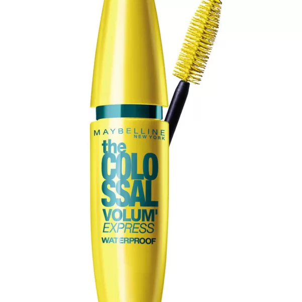 Maybelline Colossal Volum' Express Waterproof Mascara - Zwart - Mega Brush voor 9x Volume, Perfect voor Alle Wimpers