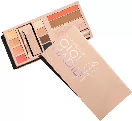 Maybelline Gigi Hadid Jetsetter Make-up Palette - Limited Edition mit Concealers, Lippenbalsam, Lidschatten, Blush, Highlighter, Bronzer & Mascara