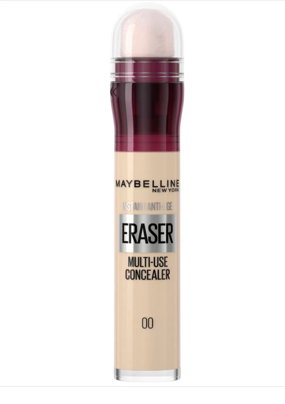 Maybelline Instant Anti Age Eraser Concealer 00 Beige - 6,8 ml - Verbergt Donkere Kringen & Wallen - Hydrateert met Goji Bes Extract