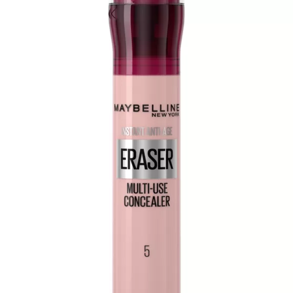 Maybelline Instant Anti Age Eraser 05 Brightener - Hydraterende Concealer tegen Donkere Kringen - 6,8 ml met Applicatiespons - Dekkend & Egaal