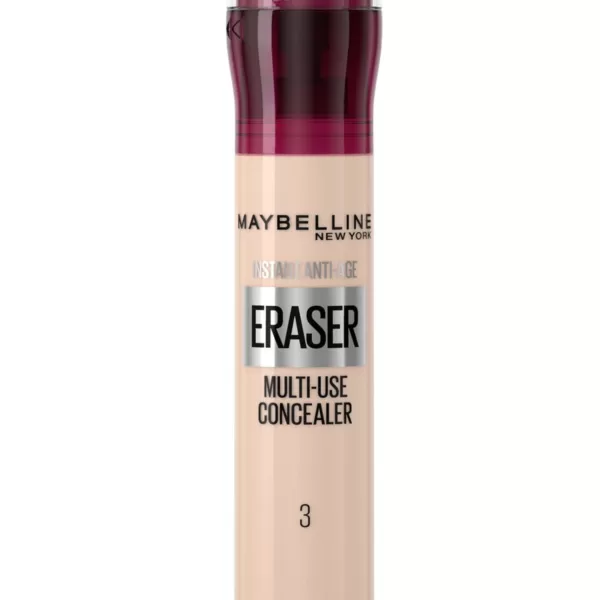 Maybelline Instant Anti Age Eraser 03 Concealer Beige - 6,8 ml | Hydrateert, dekkend, met applicatorspons, tegen donkere kringen en wallen