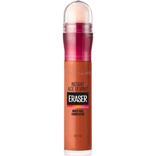 Maybelline Instant Anti Age Eraser Concealer 147 Mahogany - Ultra-dekkend, Hydratatie met Goji, Ingebouwde Spons, Verbergt Donkere Kringen