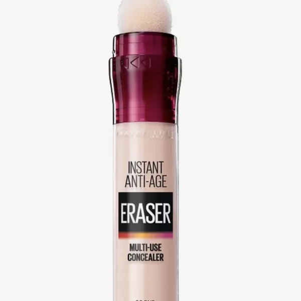 Maybelline Instant Anti Age Eraser Concealer 03 Fair - 6.8ml | Dekkend, Hydraterend, Met Applicatiespons, Voor Donkere Kringen & Wallen