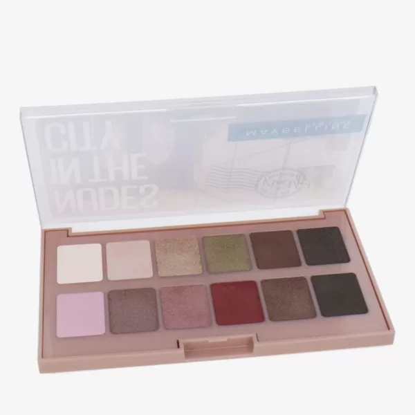 Maybelline Oogschaduw Palette Nudes In The City - 12 Neutrale Kleuren, Perfect voor Dag- en Avondlooks, Langdurige Formule