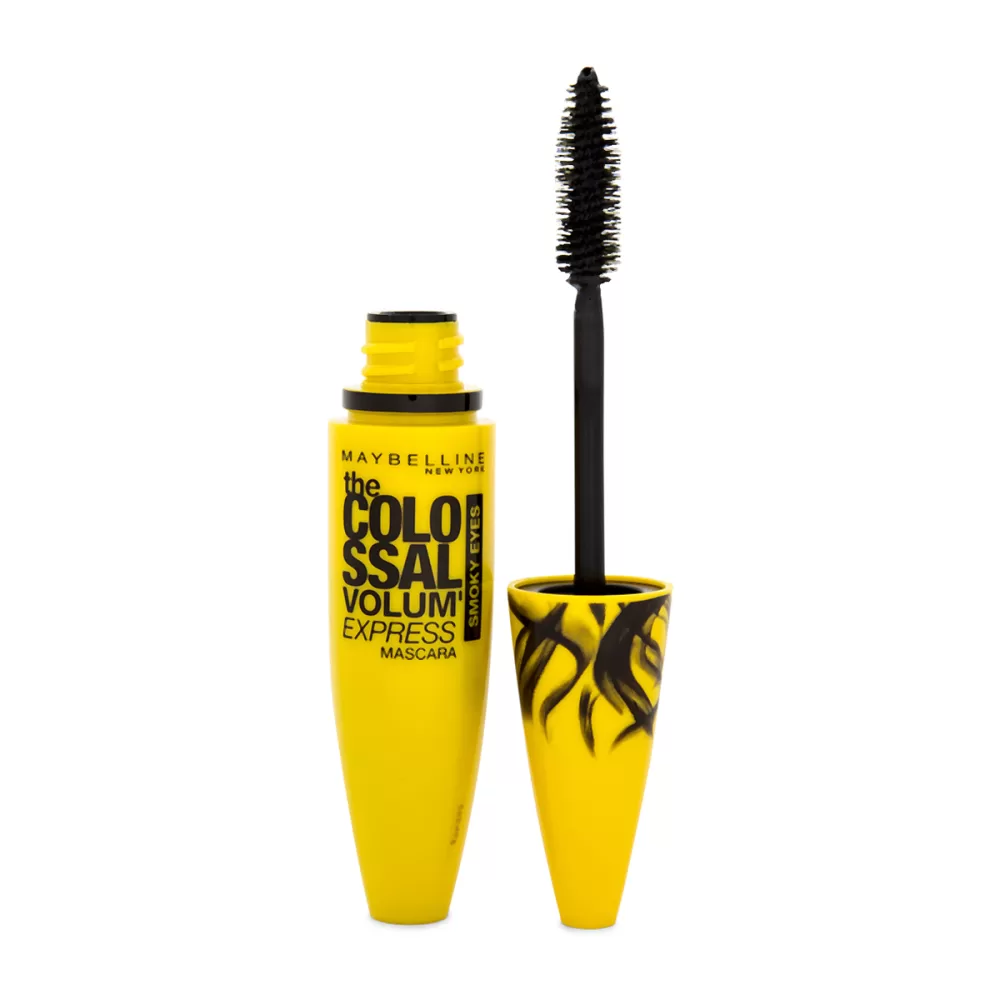 Maybelline Colossal Volum' Express Mascara Extra Zwart - Mega Brush, 9x Volume, Collagene Formule voor Volle Wimpers in Één Laag