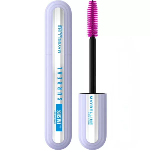 Maybelline The Falsies Surreal Extensions Mascara Waterproof - Zwart, 10 ml (3 Stuks) | +36% Lengte, Surrealistisch Volume, Tot 24 Uur Houdbaar