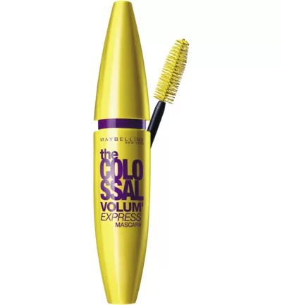 Maybelline Volume Express Colossal Mascara - Collageen Formule, Mega Borsteltje, 9x Volume, Veilig voor Gevoelige Ogen & Lensdragers, Waterproof