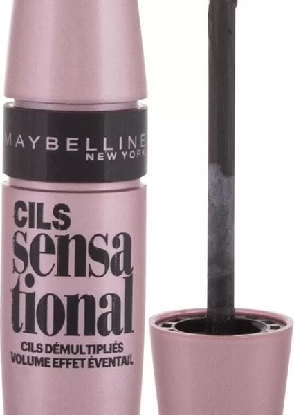 Maybelline Mascara Volume Express - Zeer Zwart, Silicone-Bürste, Effektiv für Volumen und Definition, Ideal für empfindliche Augen, 9,5 ml