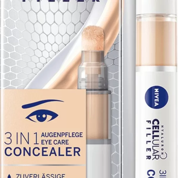 NIVEA Cellular Filler 02 Oogconcealer SPF15 - 4 ml Hydratatie & Anti-Aging met Hyaluronzuur voor een Jeugdige Stralende Huid