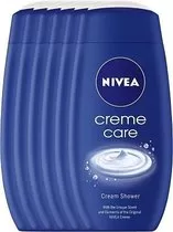 NIVEA Crème Care Douchecrème 6x250ml - Verzorgende Voordeelverpakking met Pro-Vitamine & Oliën voor Hydratatie & Zachte Huid