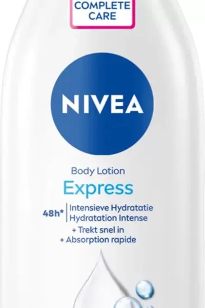 NIVEA Express Bodylotion 400 ml - 48h intensive Hydratation, mit verzorgend Serum & Zeemineralen, schnell einziehend, ohne Parabene