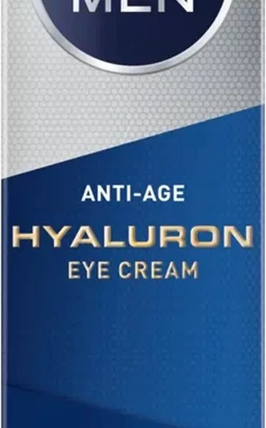 NIVEA MEN Hyaluron Anti-Rimpel Oogcrème 15ml – Vermindert Rimpels, Hydrateert, Verstevigt & Vermindert Wallen onder de Ogen