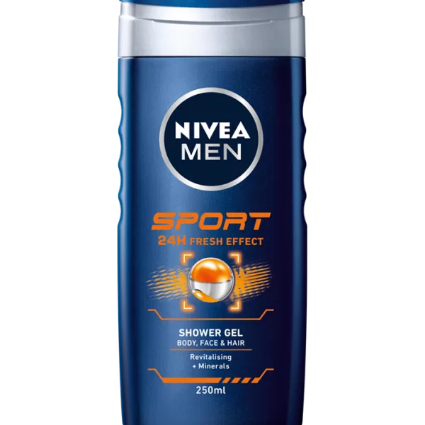 NIVEA MEN Sport Duschgel 250ml - Für alle Hauttypen, erfrischende Reinigung für aktive Männer, ideal nach dem Sport.