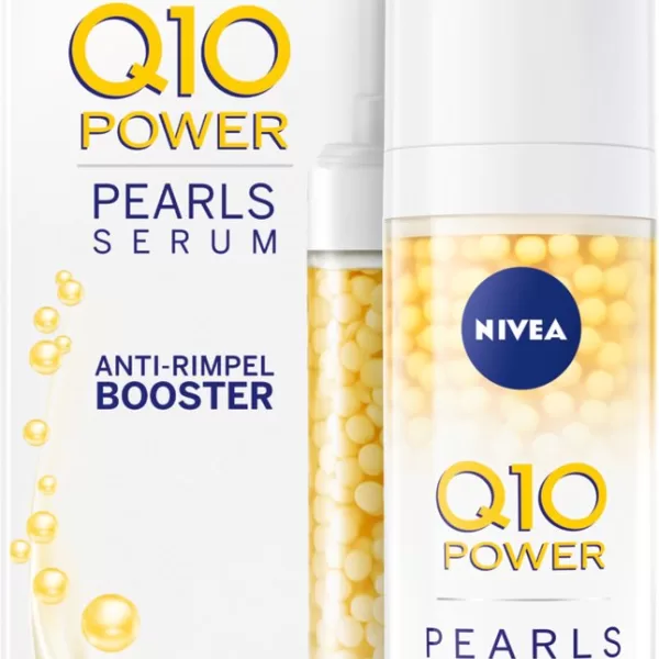 NIVEA Q10 POWER Anti-Rimpel Serum met Verstevigende Pearls - 30 ml, Hydraterend, Vermindert Rimpels, Voor een Stevige Huid