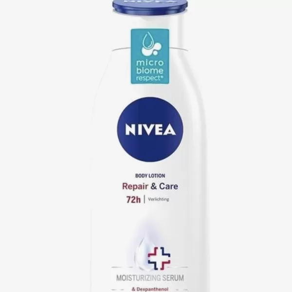 NIVEA Repair & Care Bodylotion 400ml für sehr trockene Haut – 72h Feuchtigkeit, Dexpanthenol, Hautbarriere Schutz, Dermatologisch getestet