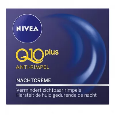 Nivea Visage Nachtcreme Q10 Plus 50ml - Intensiv hydratisierend, bekämpft Rimpel, aktiviert Hautstoffwechsel, für optimale Feuchtigkeitsaufnahme