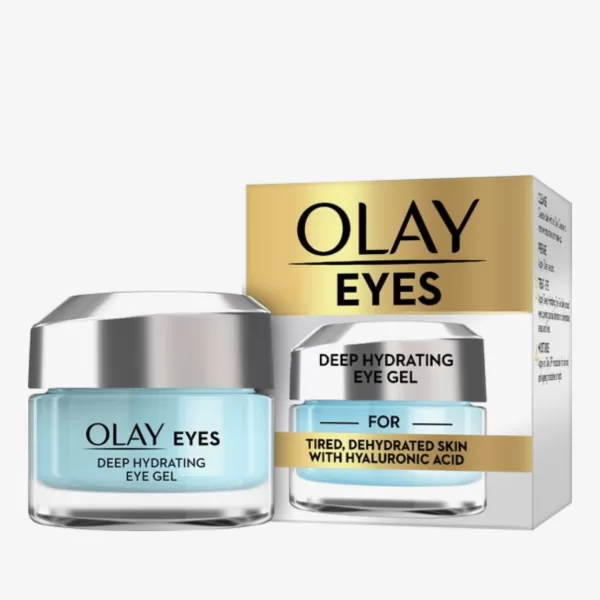 Olay Eyes Hydraterende Ooggel met Hyaluronzuur - 15ml voor Vermoeide & Droge Huid - Peptiden, Niacinamide & Komkommerextract