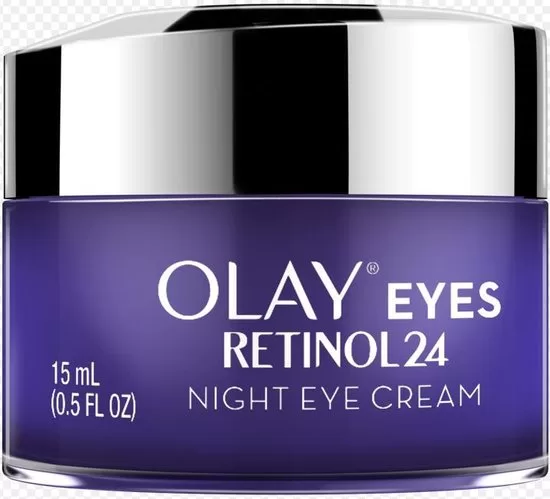 Olay Eyes Retinol24 Oogcrème - Nachtverzorging voor een Stralende Huid, Vermindert Fijne Lijntjes en Zorgt voor 24 Uur Hydratatie