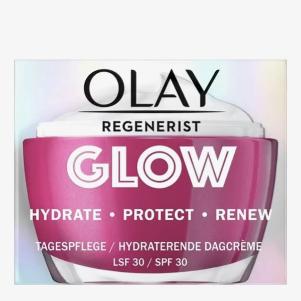 Olay Regenerist Glow Dagcrème SPF 30 - Hydratatie, Matte Afwerking, Niacinamide - Geschikt voor Alle Huidtypes - Stralende Teint