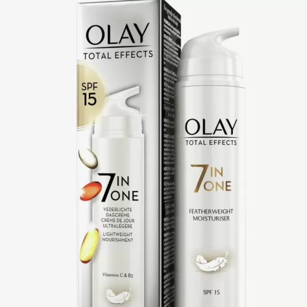 Olay Total Effects 7in1 Dagcrème SPF15 - 50ml | Hydratatie, Bescherming, Antioxidanten, Geschikt voor alle huidtypes