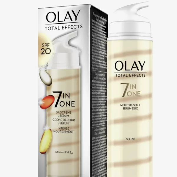 Olay Total Effects Dagcrème & Serum Duo - Hydraterend met SPF 20, 40ml - 7 Huidvoordelen, Niet-vet, Klinisch Getest, Voor Alle Huidtypes