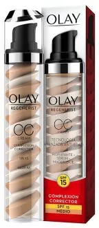 Olaz Regenerist CC Crème - Anti-Veroudering Huidtintcorrector met SPF15 - 50ml Dagcrème voor Egale Teint & Hydratatie