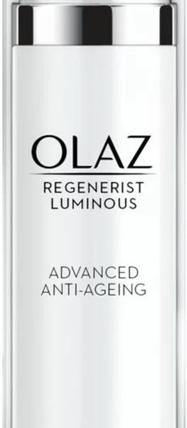 Olaz Regenerist Luminous Verhelderende Crème SPF20 50 ml - Anti-Veroudering, Vermindert Donkere Vlekken, Pearl Optics, Stralende Huid