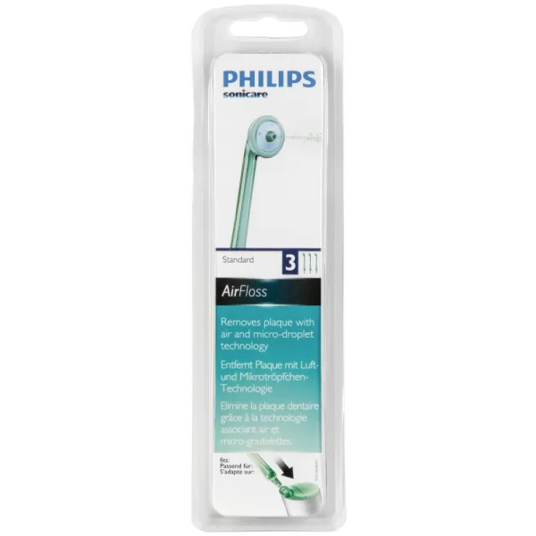 2x Philips AirFloss Nozzles HX8012 - Vervangende mondstukken voor effectieve tandreiniging met lucht en microdruppels