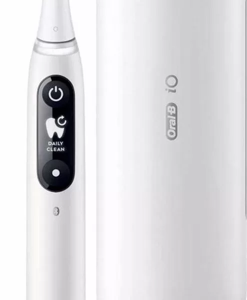 Oral-B iO 9 Elektrische Tandenborstel Wit – AI 3D Tandtracering, 7 Poetsstanden, Magnetische Oplader, Professionele Reiniging & Tandvleesbescherming