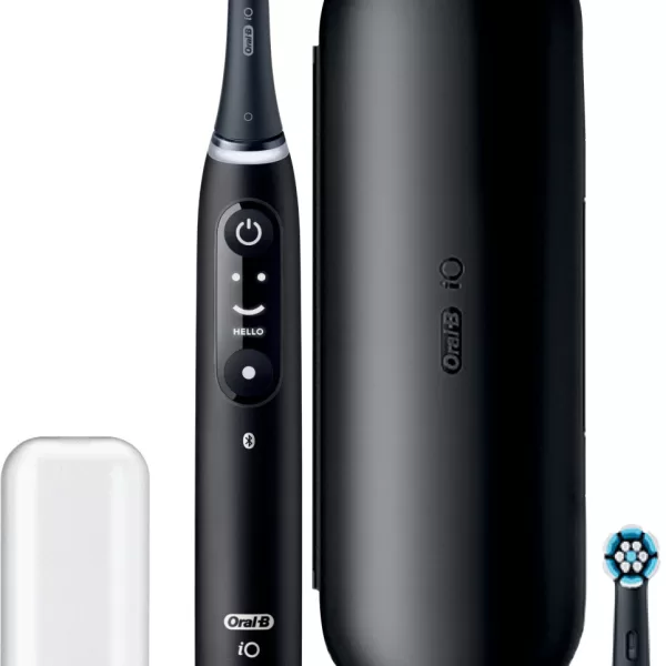 Oral-B iO Smile Black Lava Elektrische Tandenborstel von Braun – Innovatief Design, Superieure Poetservaring, Geavanceerde Technologie