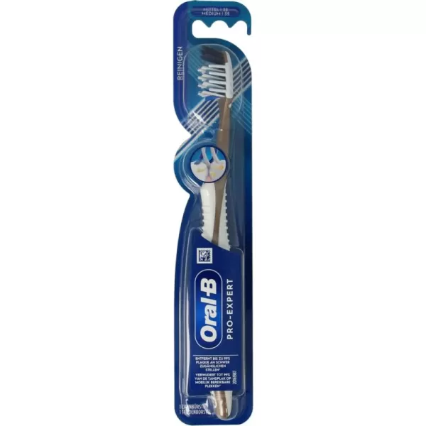 Oral-B Pro-Expert Cross Action Tandenborstel Medium - 12 stuks, Verwijdert Tandplak, Helpt Tegen Gingivitis, Voor Volwassenen